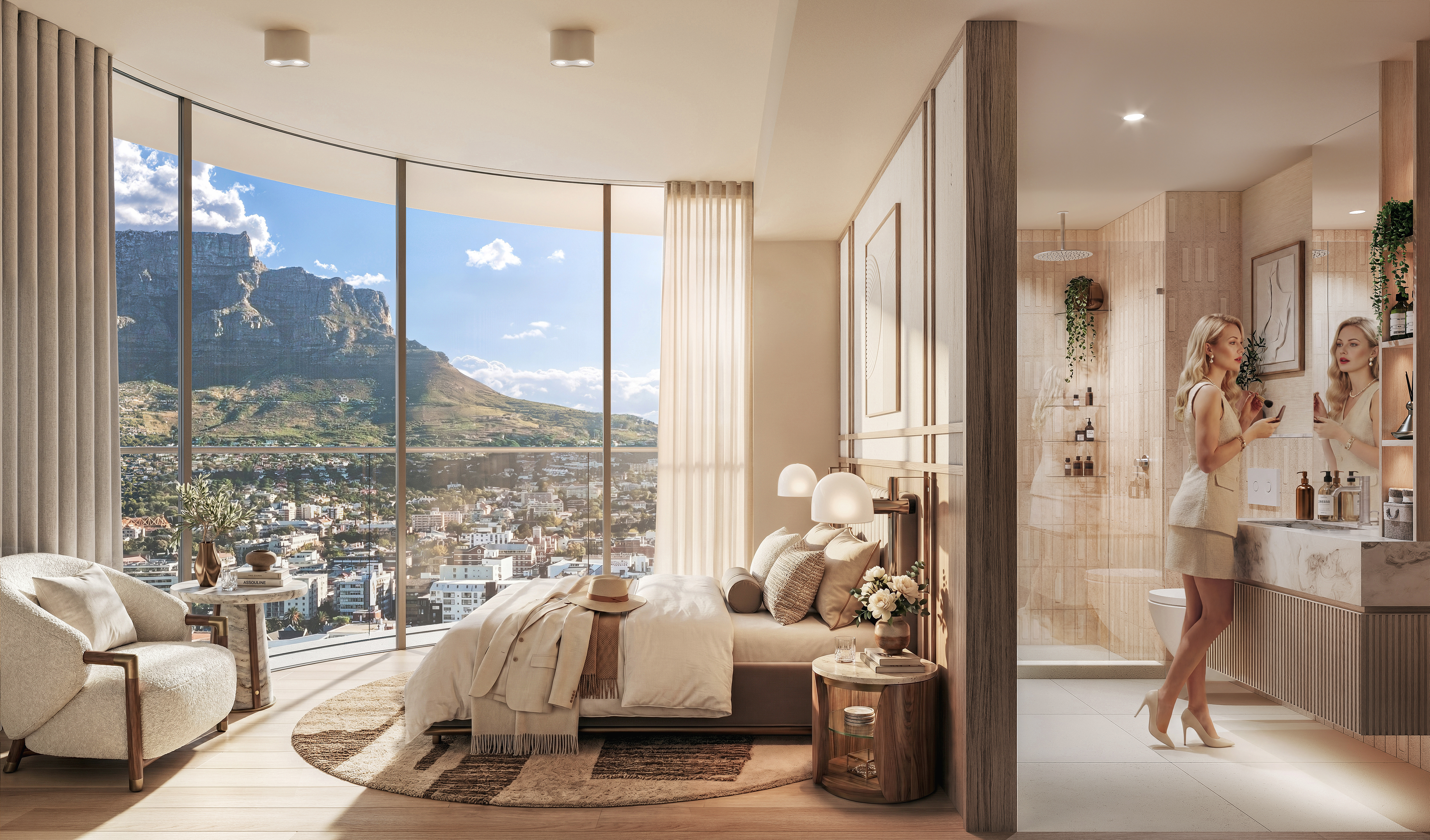 Premium interior with residents